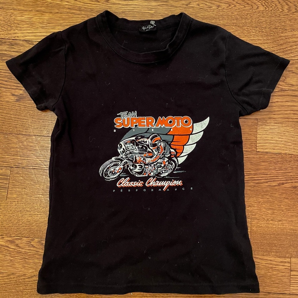 brandy melville rare motorcycle top